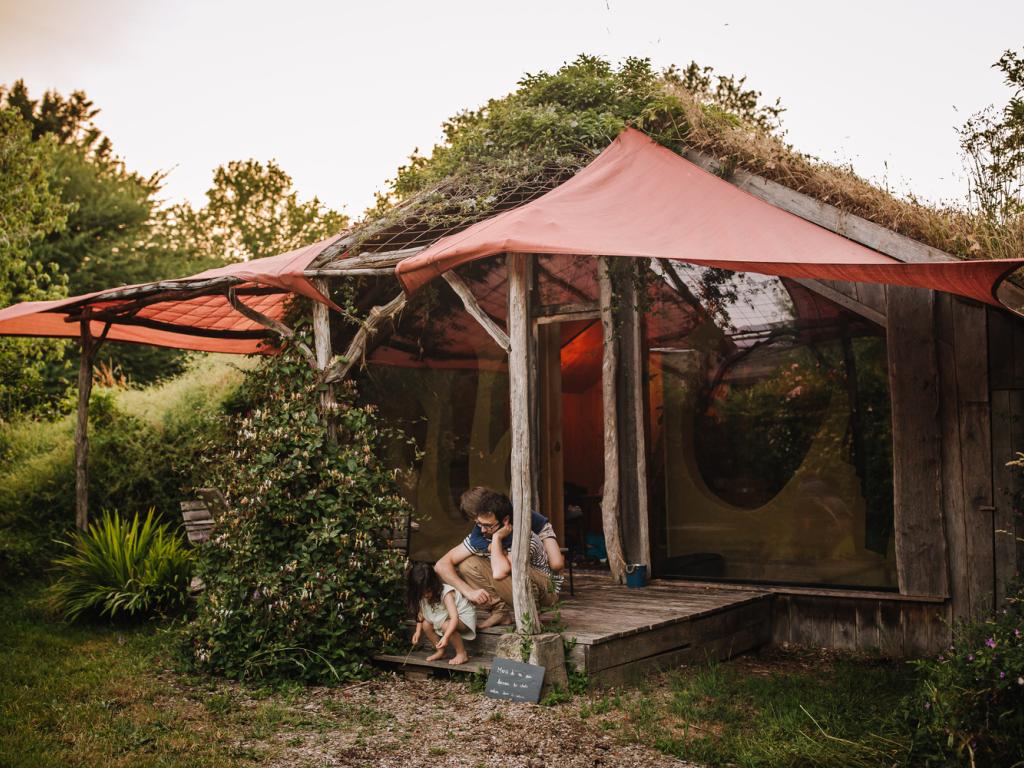 Ecolodge dans la prairie