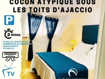 Cocon cosy avec velux à 2 pas de la mer avec garage sécurisé
