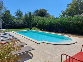 Les Carrairades - Charmante villa 5 étoiles, climatisée, au calme, vue sur les Alpilles, piscine au sel chauffée et sécurisée - 4 chambres, 8 couchages - Saint Rémy de Provence