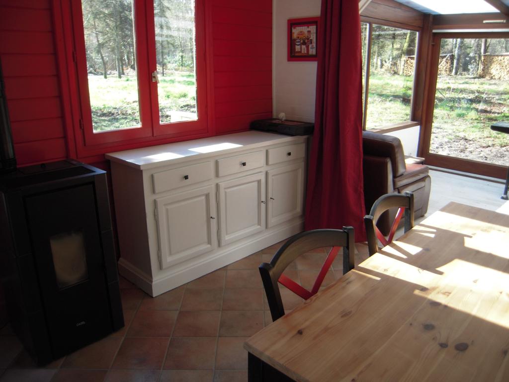 Chalet gite confortable avec piscine partagée pour 4 personnes dans les bois (1 animal accepté) - La forge d'Espelette du Hameau Secret