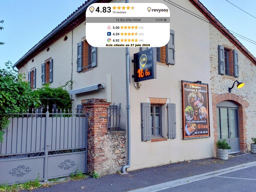 16 Bis-Gîte-Hôtel-Appartement de tourisme et d'affaires