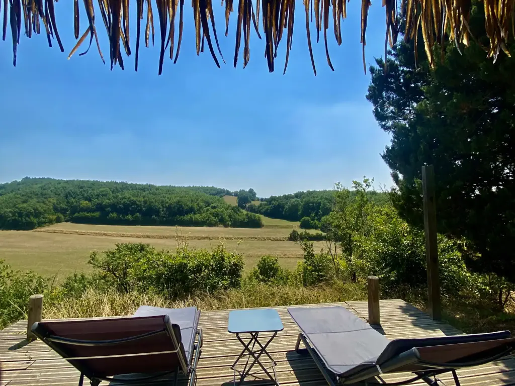 Gîte 2 personnes, vue Pyrénées, pleine nature, piscine