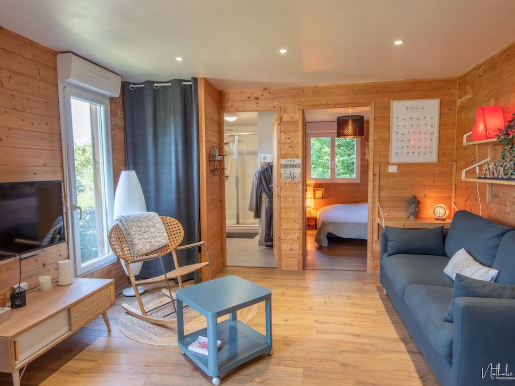 Chalet avec jacuzzi privatif
