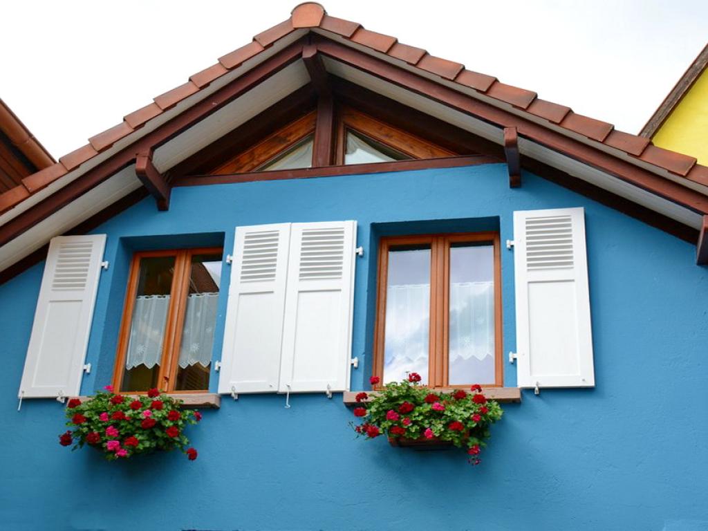 Gîte La Maison Bleue en Alsace à Bergheim, 2 personnes.