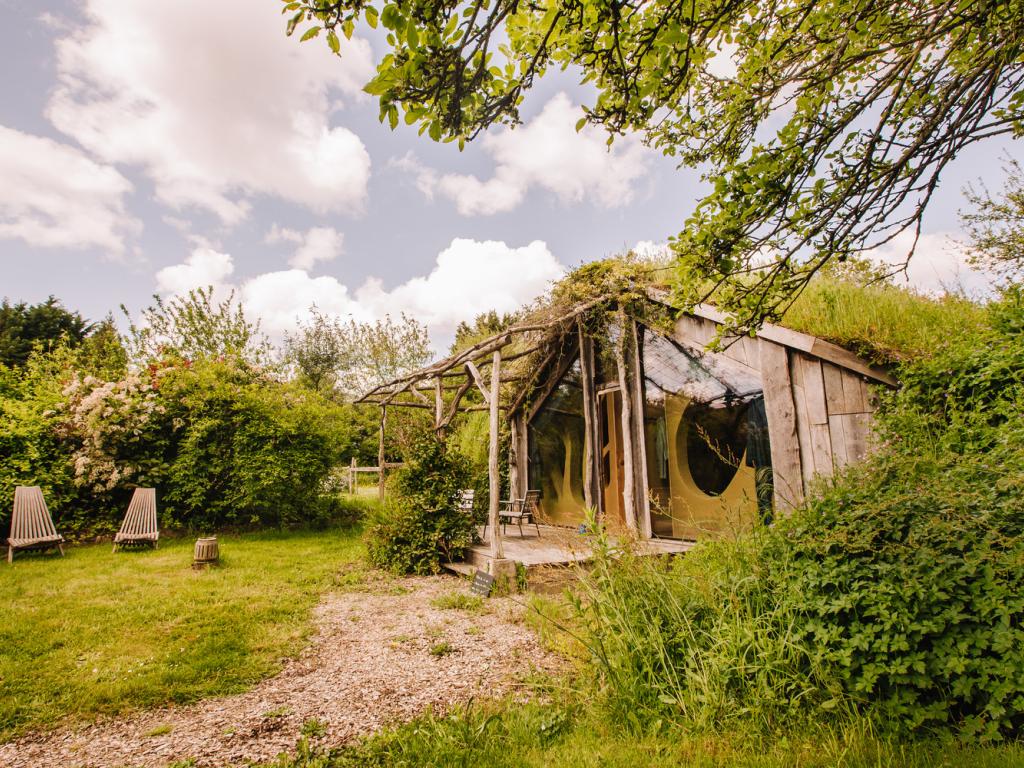 Ecolodge dans la prairie