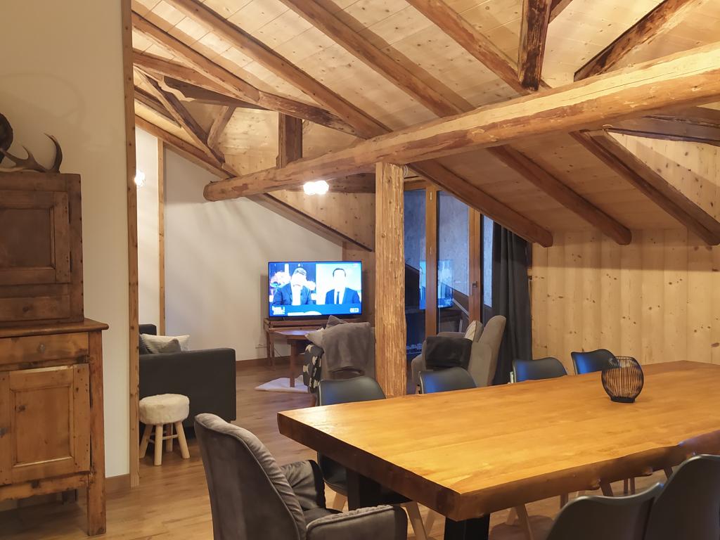 Location de vacances à la montagne :  chalet situé dans le domaine skiable "Les 3 Vallées", paisible et spacieux. Idéal pour les familles avec enfants