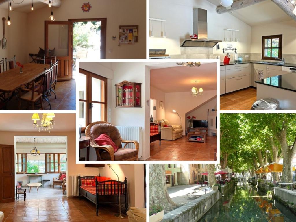 Loue maison ancienne en Gard Provençal avec piscine privée - 10 couchages, 5 chambres, accès PMR