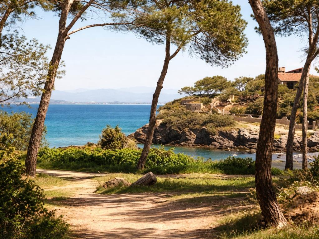 Vacances en famille à la Presqu'île de Giens – Grand studio climatisé avec grande terrasse en rezdejardin, à 2 min des plages
