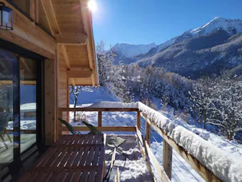 Chalet de luxe vue exceptionnelle montagne, salle de sport