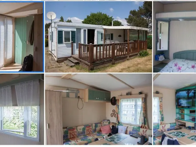 Mobilhome 4/6 places dans une résidence à Plouhinec (Morbihan).