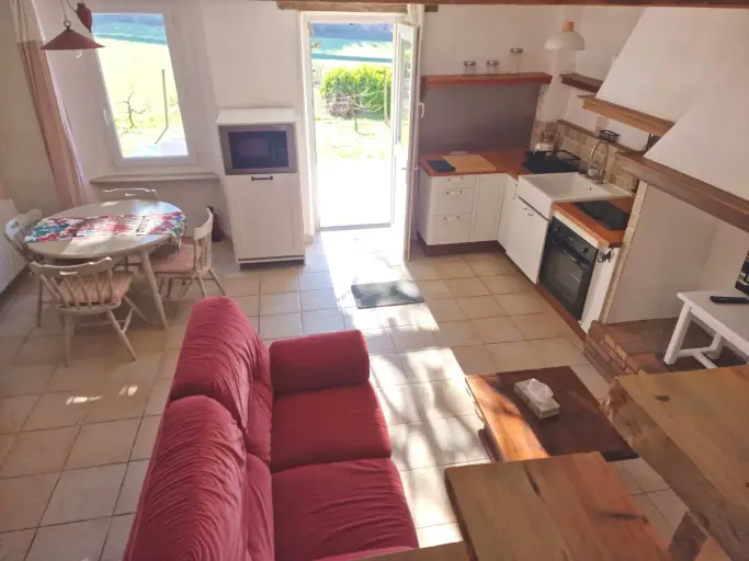 Gîte 2 personnes, vue Pyrénées, pleine nature, piscine