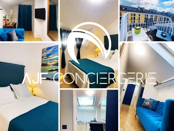 Cocon cosy avec velux à 2 pas de la mer avec garage sécurisé