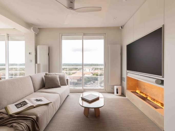 Vue de l'Océan à la forêt, la plage à vos pieds
