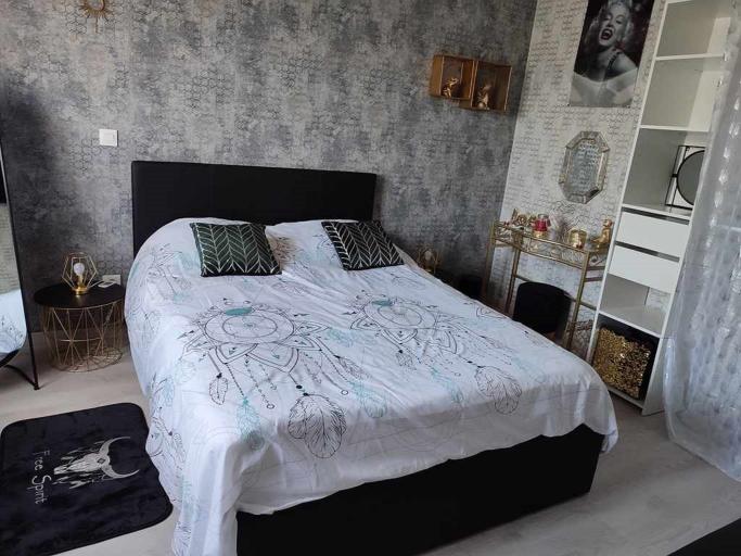 COSY OCCITAN  Carcassonne gite classé 3 * indépendant  baignoire balneo  2/4 personnes terrasse sur terrain clos bien situé