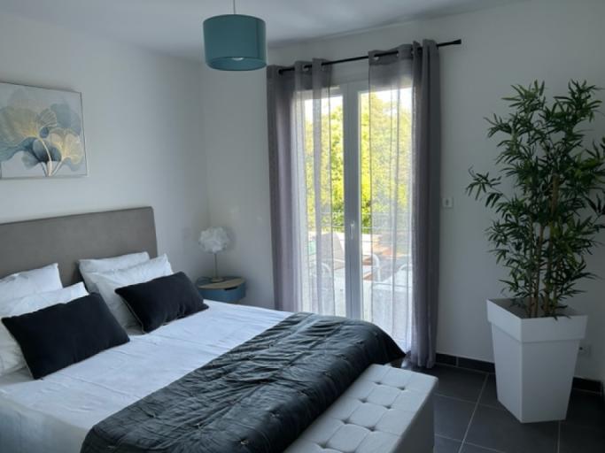 VILLA COQUELICOT AVEC PISCINE PRIVEE, BORNE DE RECHARGE ELECTRIQUE, TERRASSE ET JARDIN PROCHE D’UZES, D’ANDUZE et de NIMES.