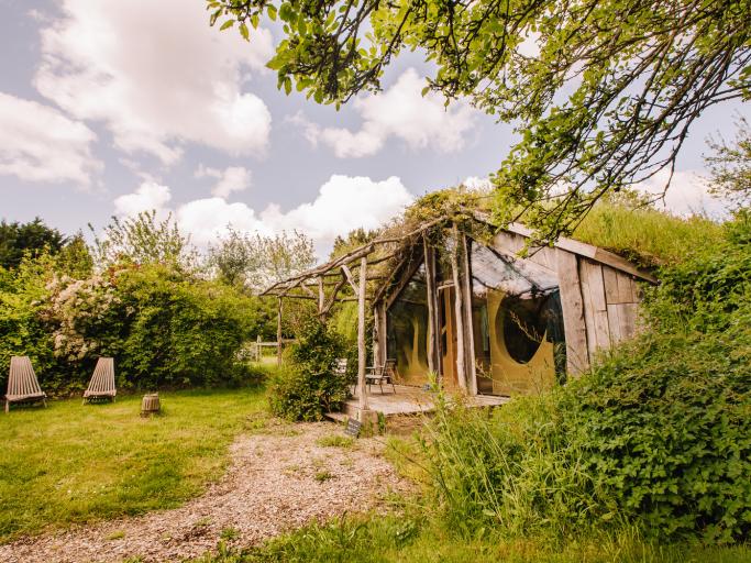 Ecolodge dans la prairie