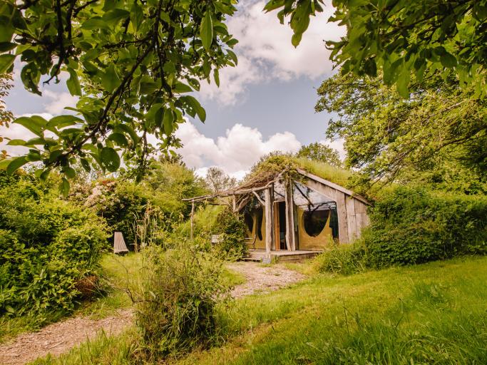 Ecolodge dans la prairie