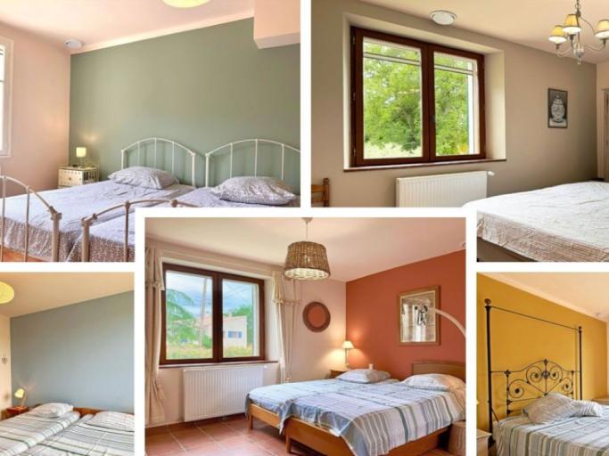 Loue maison ancienne en Gard Provençal avec piscine privée - 10 couchages, 5 chambres, accès PMR