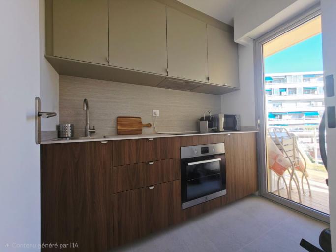 Séjour détente : studio, terrasse ensoleillée, clim, parking privé