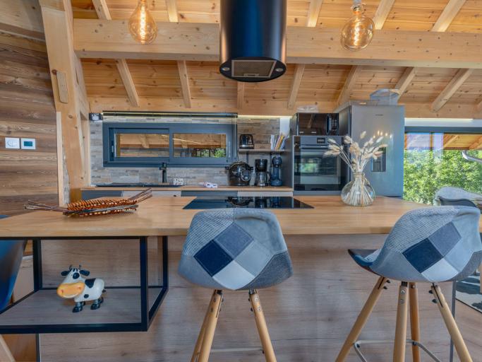 Chalet de luxe vue exceptionnelle montagne, salle de sport